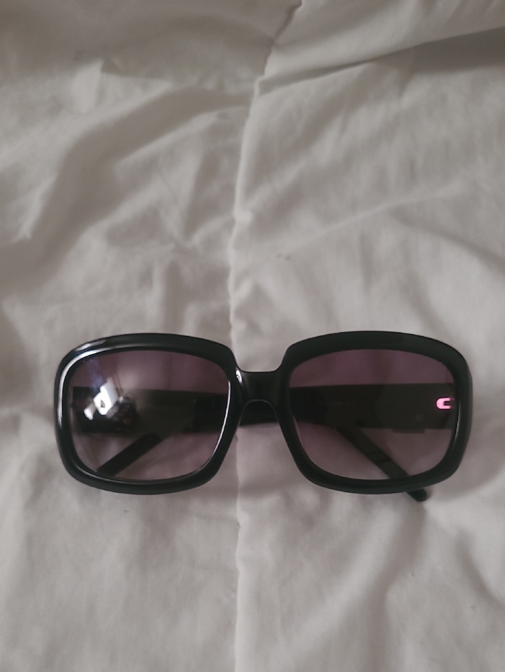 Black Givenchy Women's Sunglasses with Purple Lenses